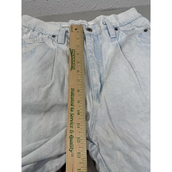 Vintage Union Bay Bleached Carpenter Pleated Old School Light Wash Jeans Size 30 - Picture 3 of 13